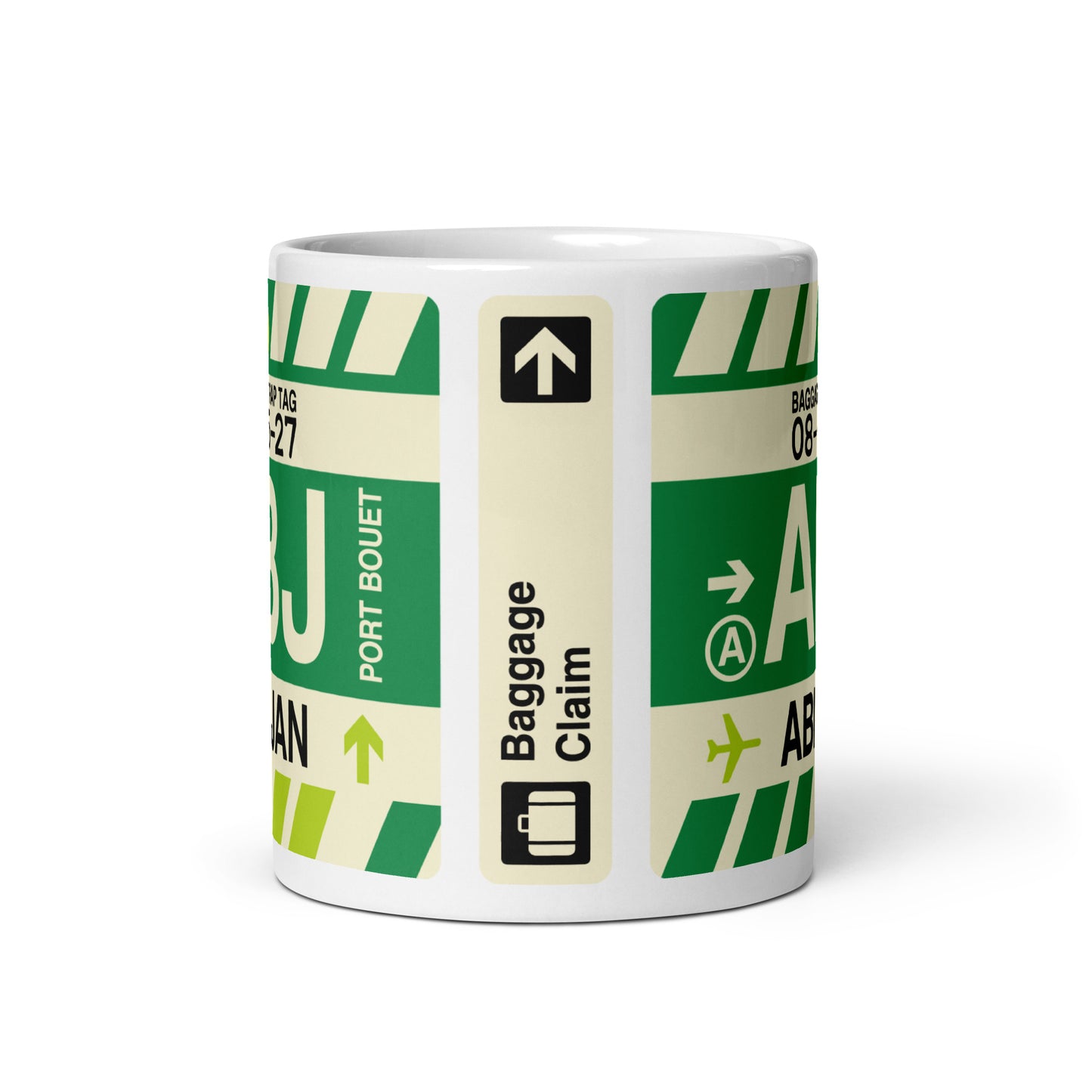 Travel Gift Coffee Mug • ABJ Abidjan Souvenir • YHM Designs - Image 02