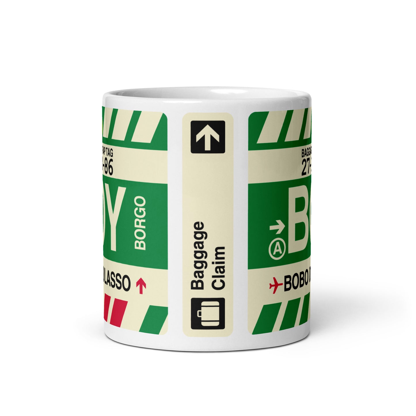 Travel-Themed Coffee Mug • BOY Bobo Dioulasso • YHM Designs - Image 02