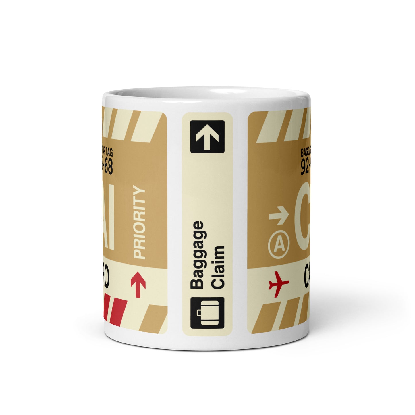 Travel-Themed Coffee Mug • CAI Cairo • YHM Designs - Image 02