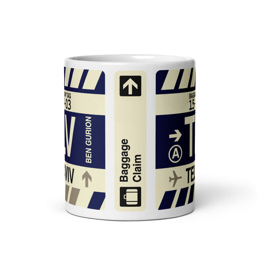 Travel-Themed Coffee Mug • TLV Tel Aviv • YHM Designs - Image 02