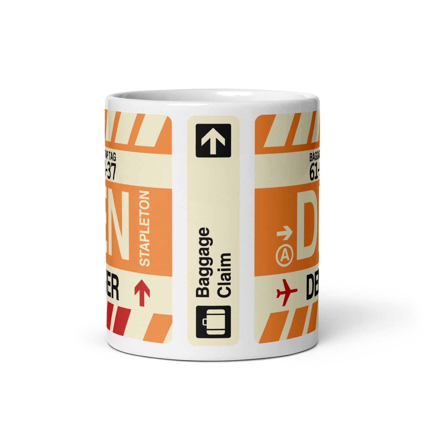 Travel-Themed Coffee Mug • DEN Denver • YHM Designs - Image 02