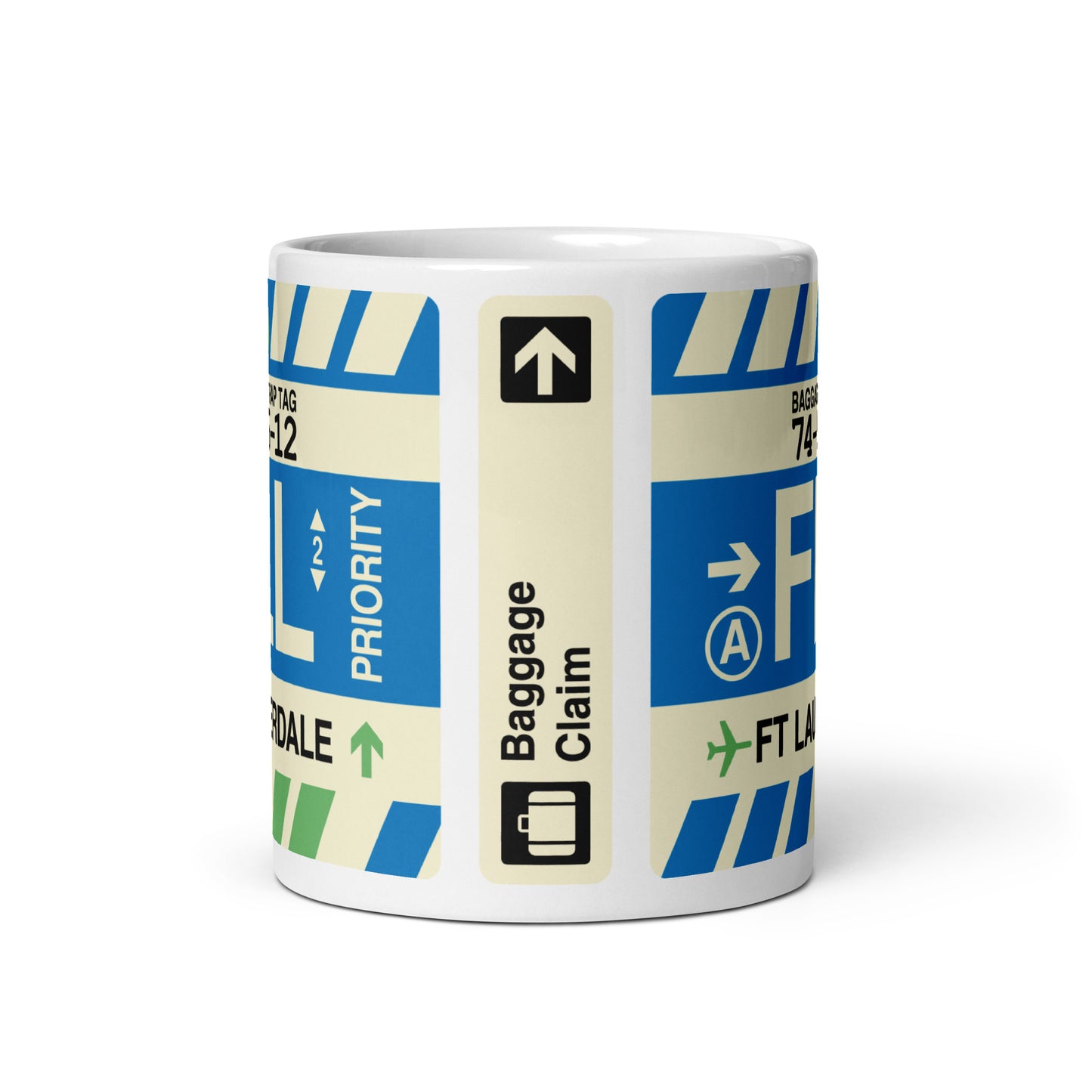 Travel Gift Coffee Mug • FLL Fort Lauderdale Souvenir • YHM Designs - Image 02