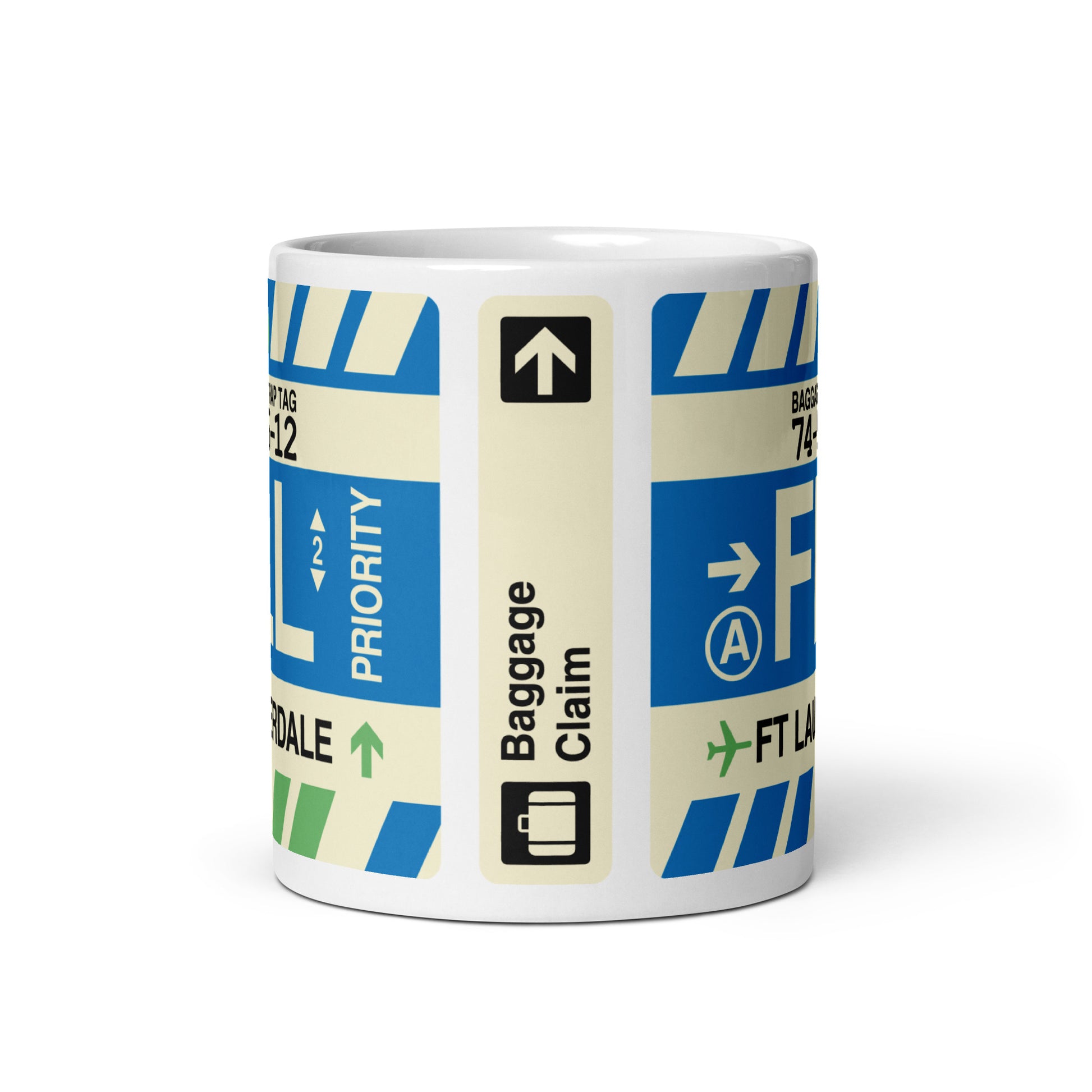 Travel Gift Coffee Mug • FLL Fort Lauderdale Souvenir • YHM Designs - Image 02