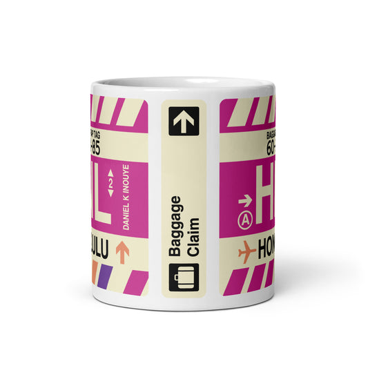 Travel Gift Coffee Mug • HNL Honolulu • YHM Designs - Image 02