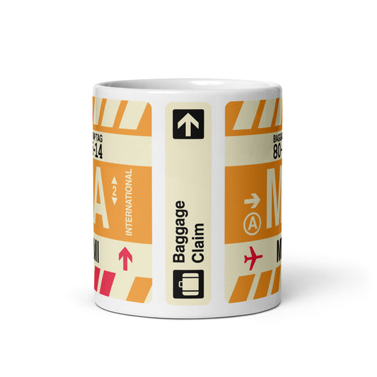 Travel Gift Coffee Mug • MIA Miami • YHM Designs - Image 02