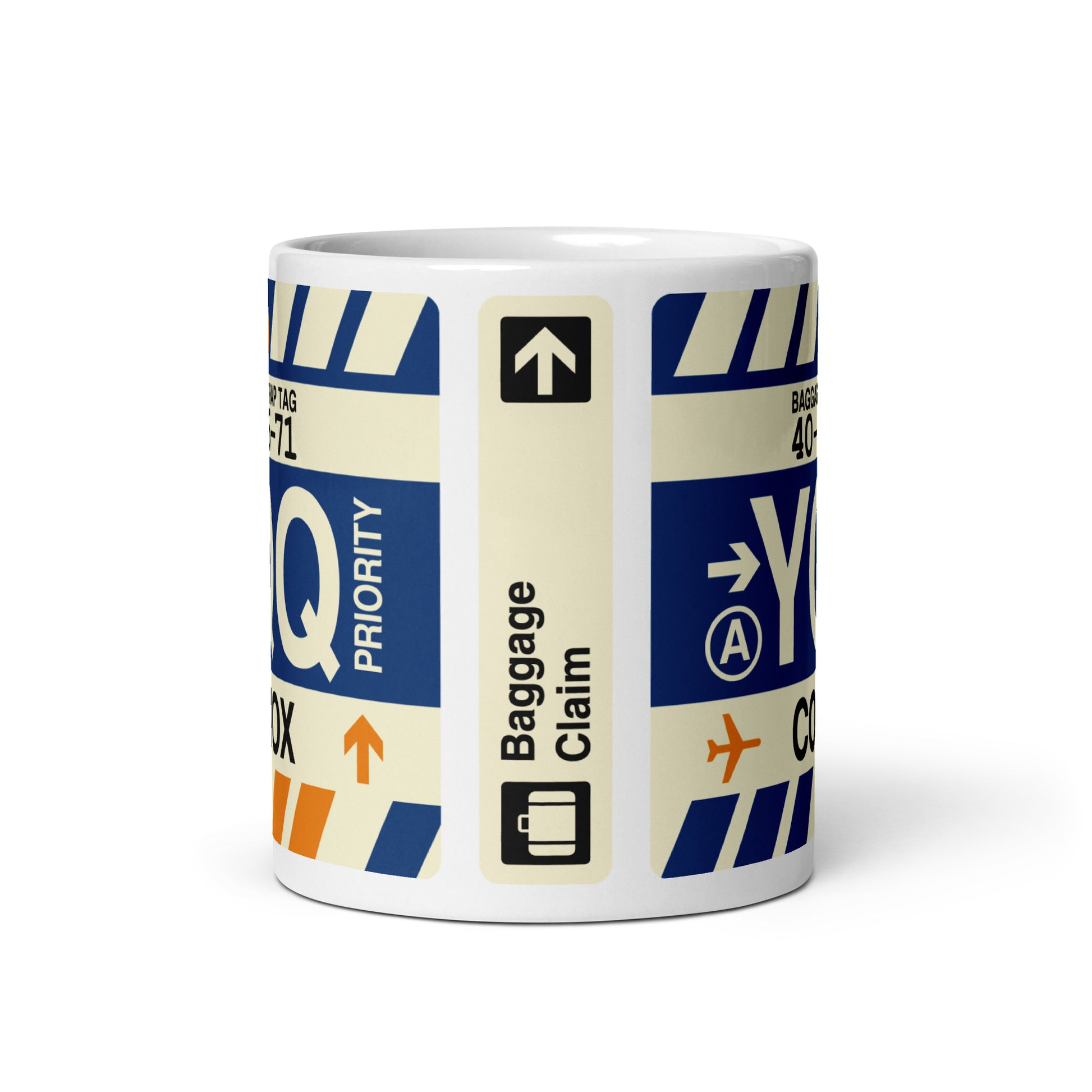 Travel-Themed Coffee Mug • YQQ Comox • YHM Designs - Image 02