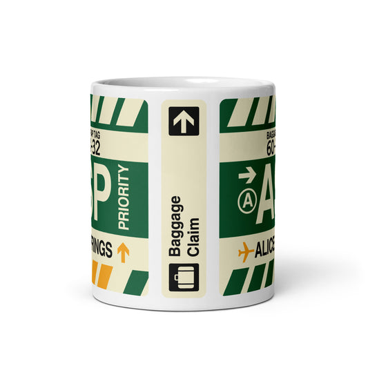 Travel-Themed Coffee Mug • ASP Alice Springs • YHM Designs - Image 02