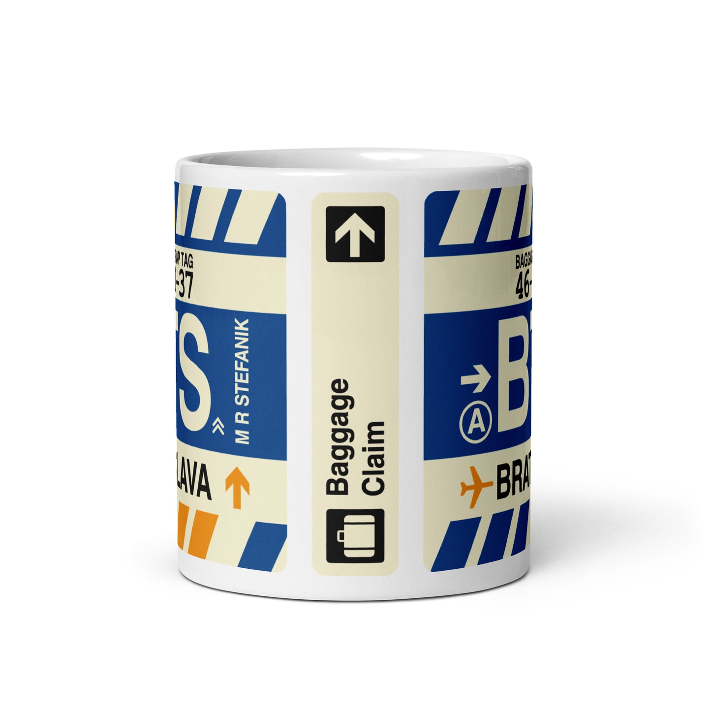 Travel-Themed Coffee Mug • BTS Bratislava • YHM Designs - Image 02