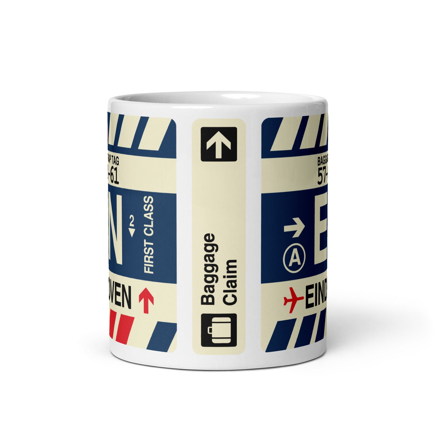 Travel-Themed Coffee Mug • EIN Eindhoven • YHM Designs - Image 02