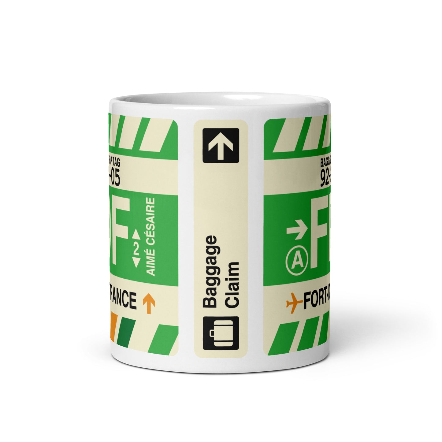 Travel Gift Coffee Mug • FDF Fort-de-France Souvenir • YHM Designs - Image 02