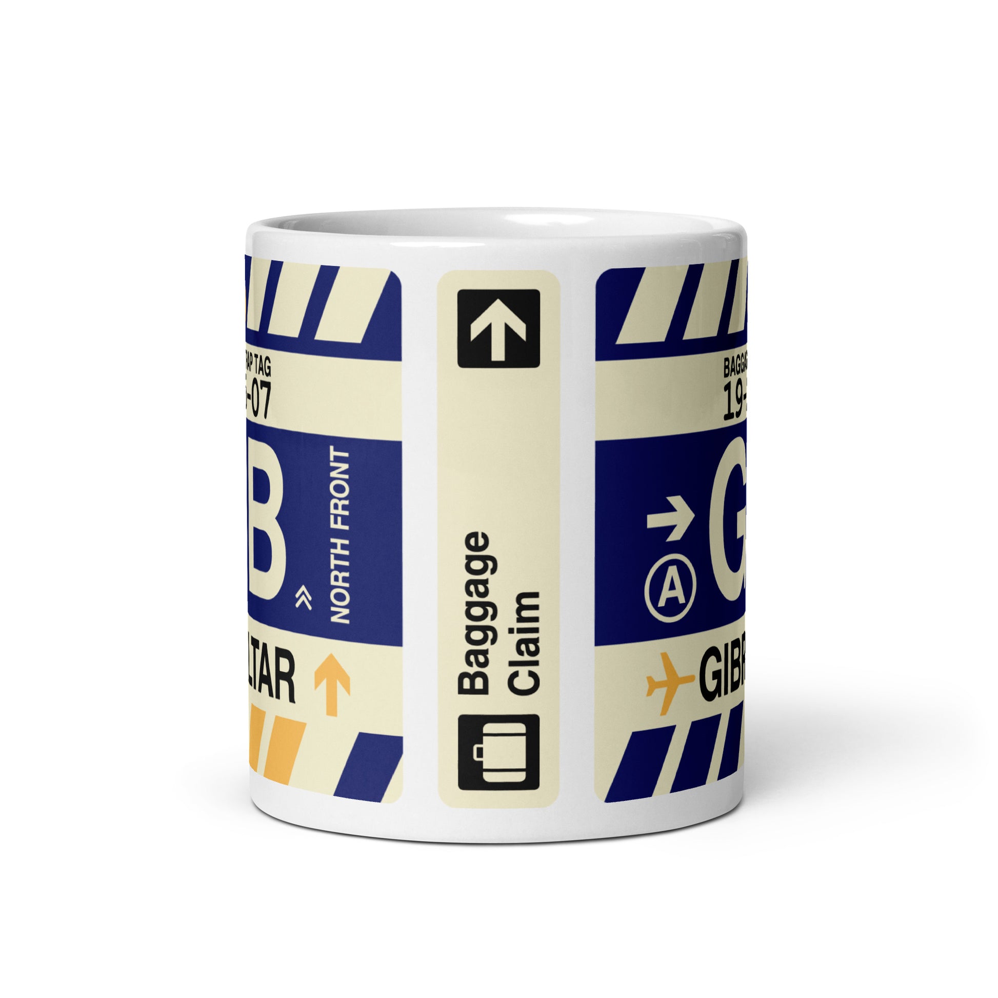 Travel-Themed Coffee Mug • GIB Gibraltar • YHM Designs - Image 02