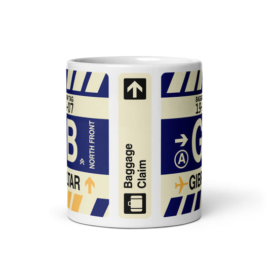 Travel Gift Coffee Mug • GIB Gibraltar • YHM Designs - Image 02