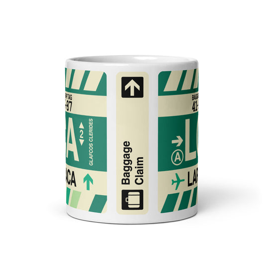 Travel Gift Coffee Mug • LCA Larnaca • YHM Designs - Image 02