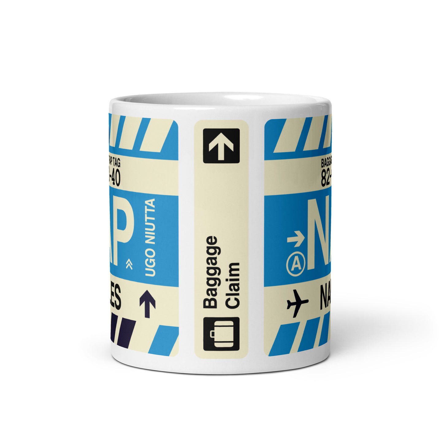Travel-Themed Coffee Mug • NAP Naples • YHM Designs - Image 02