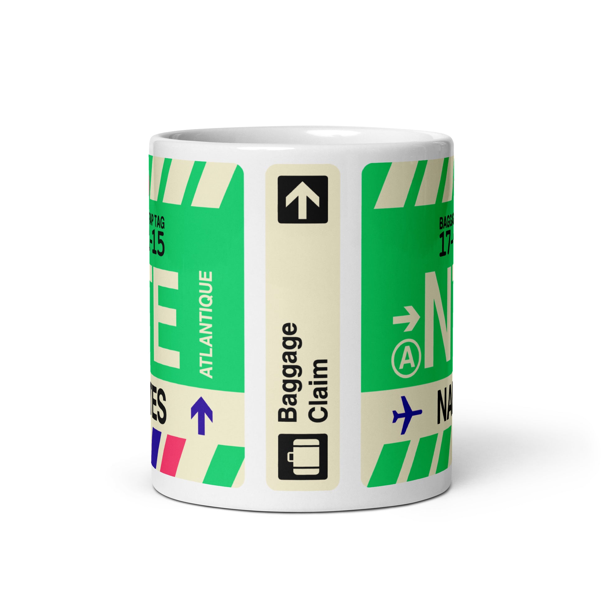Travel-Themed Coffee Mug • NTE Nantes • YHM Designs - Image 02