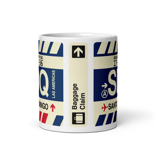 Travel Gift Coffee Mug • SDQ Santo Domingo • YHM Designs - Image 02