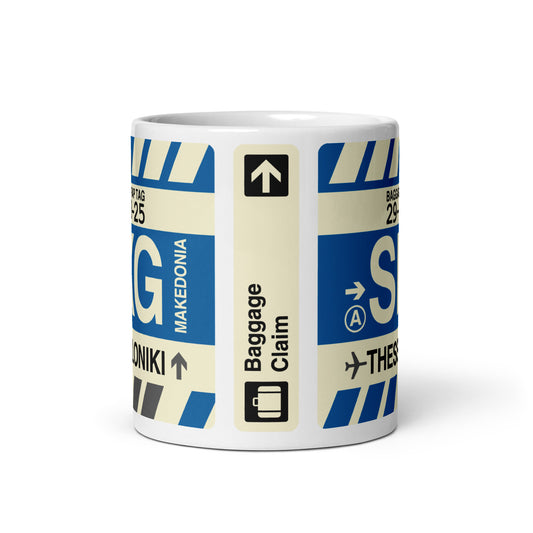 Travel Gift Coffee Mug • SKG Thessaloniki • YHM Designs - Image 02