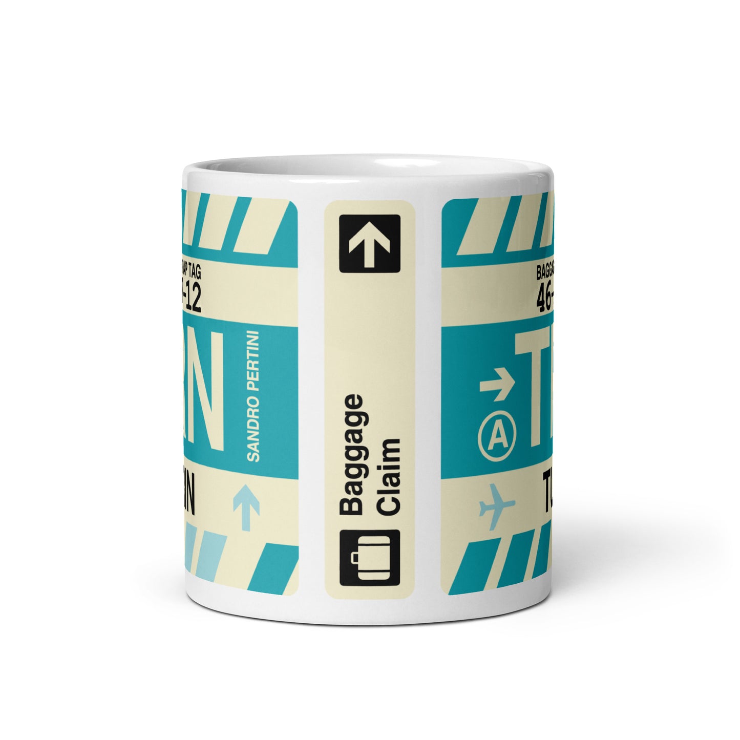 Travel-Themed Coffee Mug • TRN Turin • YHM Designs - Image 02