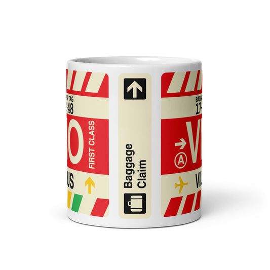 Travel Gift Coffee Mug • VNO Vilnius • YHM Designs - Image 02
