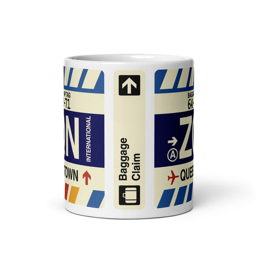Travel Gift Coffee Mug • ZQN Queenstown • YHM Designs - Image 02