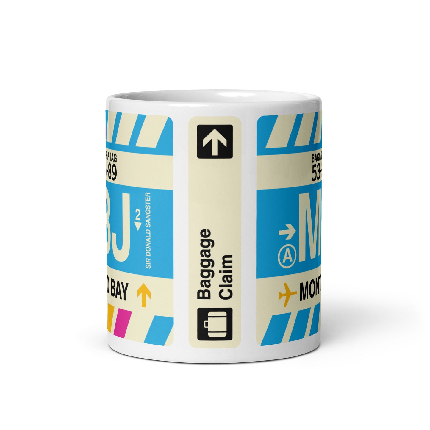 Travel-Themed Coffee Mug • MBJ Montego Bay • YHM Designs - Image 02