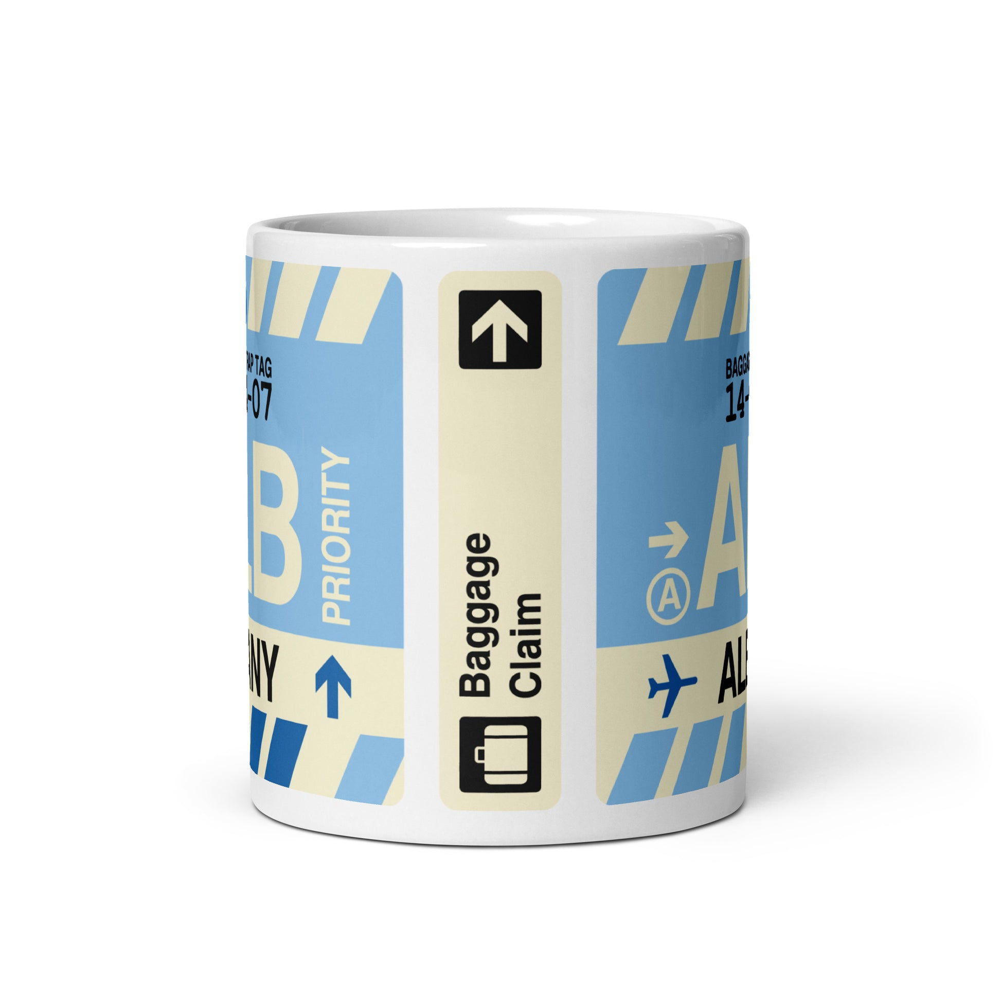 Travel-Themed Coffee Mug • ALB Albany • YHM Designs - Image 02