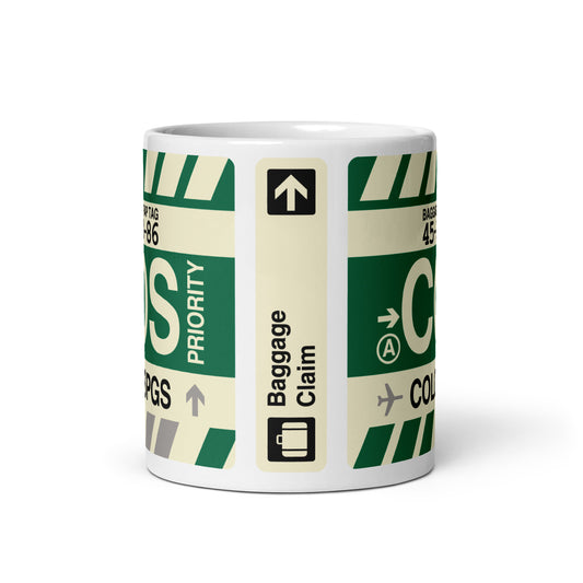 Travel Gift Coffee Mug • COS Colorado Springs Souvenir • YHM Designs - Image 02