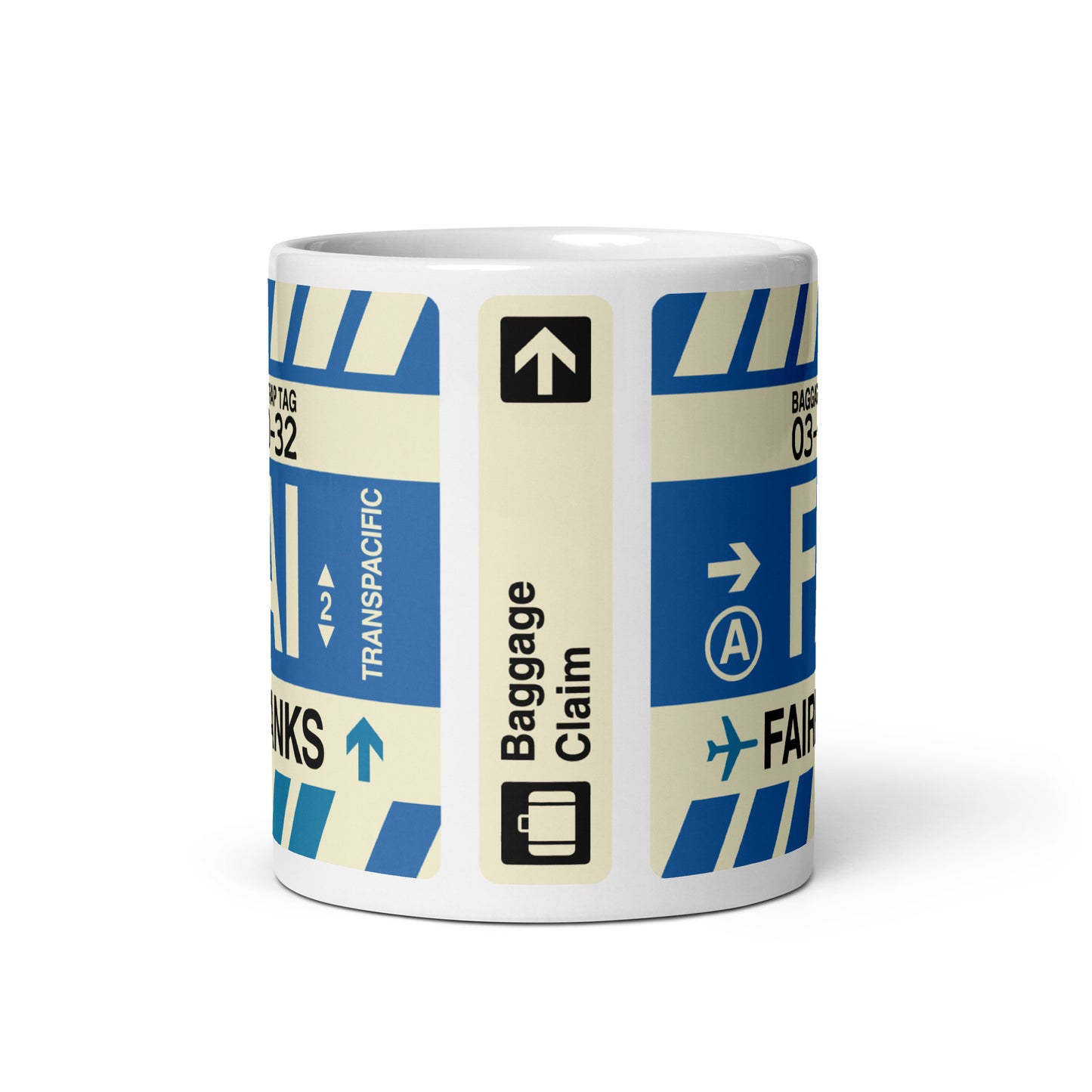 Travel Gift Coffee Mug • FAI Fairbanks Souvenir • YHM Designs - Image 02