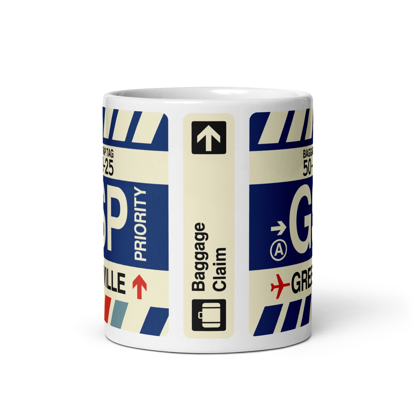 Travel Gift Coffee Mug • GSP Greenville Souvenir • YHM Designs - Image 02