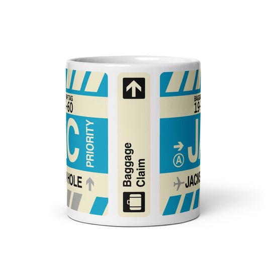 Travel Gift Coffee Mug • JAC Jackson Hole • YHM Designs - Image 02