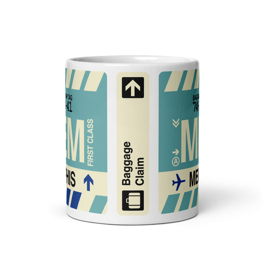 Travel Gift Coffee Mug • MEM Memphis • YHM Designs - Image 02