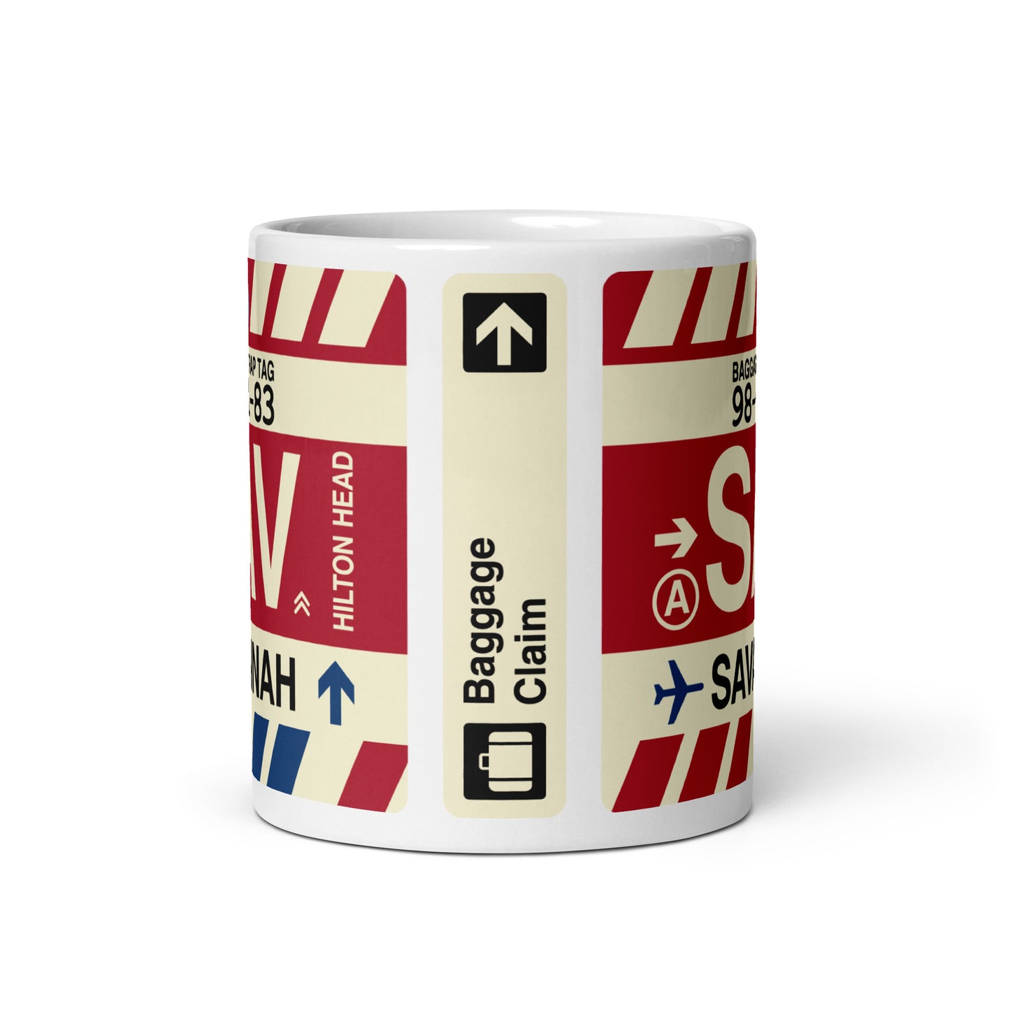 Travel-Themed Coffee Mug • SAV Savannah • YHM Designs - Image 02