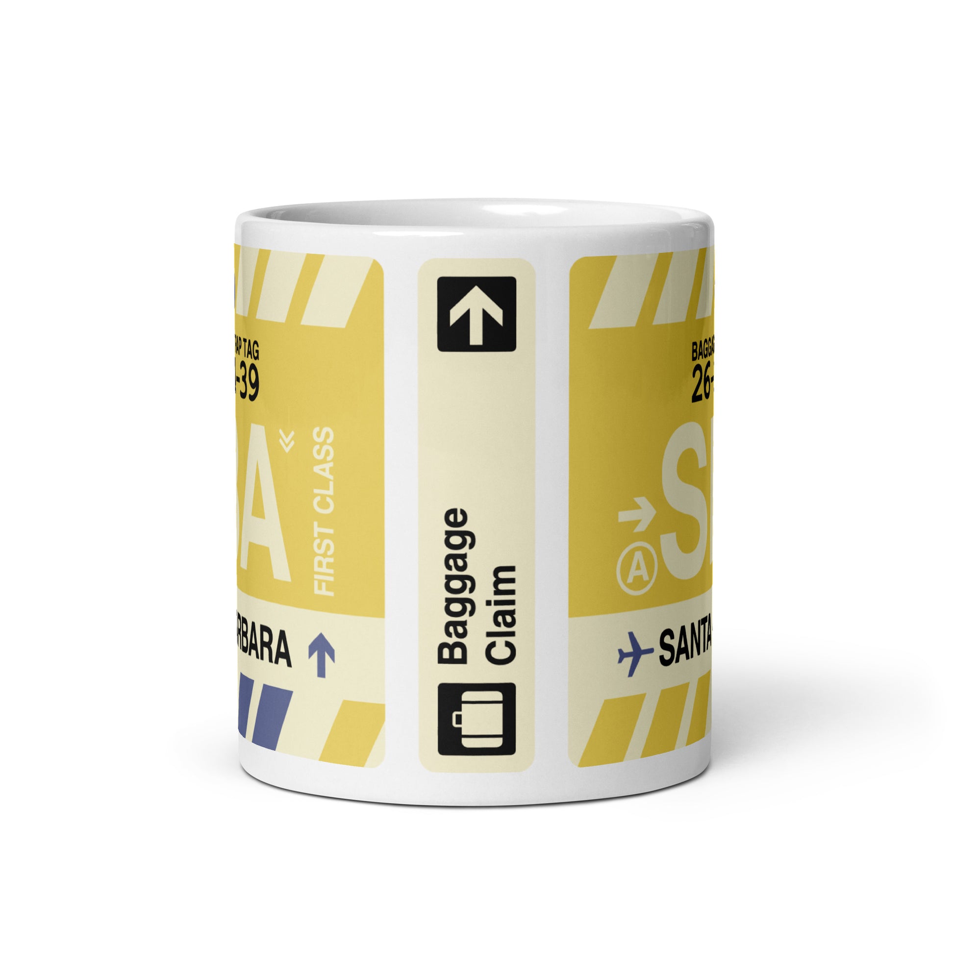 Travel-Themed Coffee Mug • SBA Santa Barbara • YHM Designs - Image 02