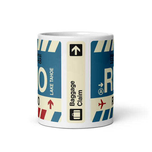 Travel Gift Coffee Mug • RNO Reno • YHM Designs - Image 02