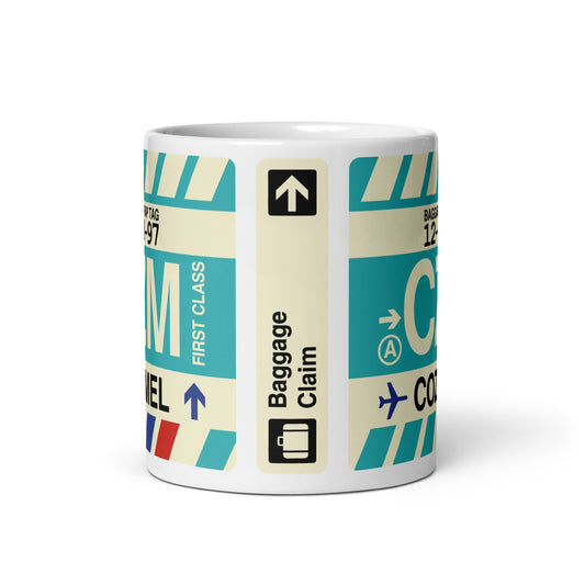 Travel-Themed Coffee Mug • CZM Cozumel • YHM Designs - Image 02