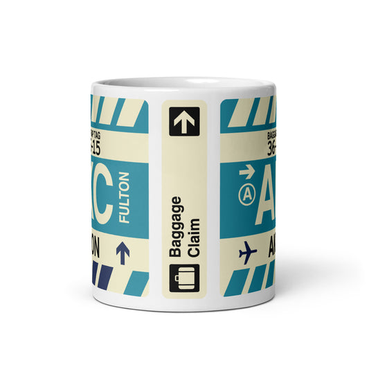 Travel-Themed Coffee Mug • AKC Akron • YHM Designs - Image 03