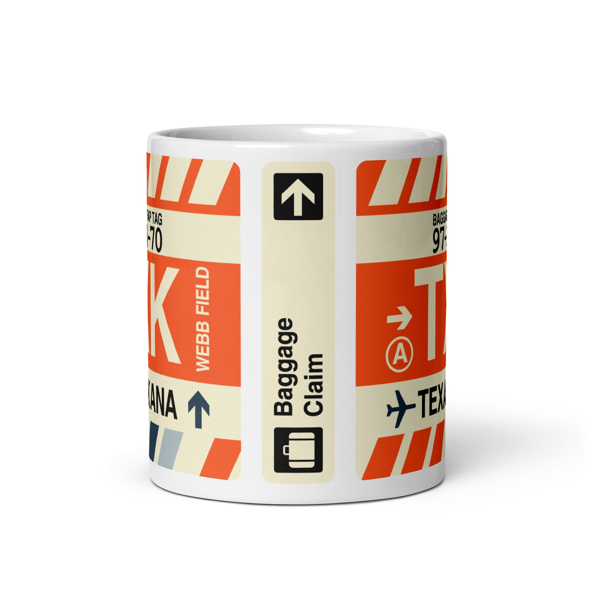Travel Gift Coffee Mug • TXK Texarkana Souvenir • YHM Designs - Image 03
