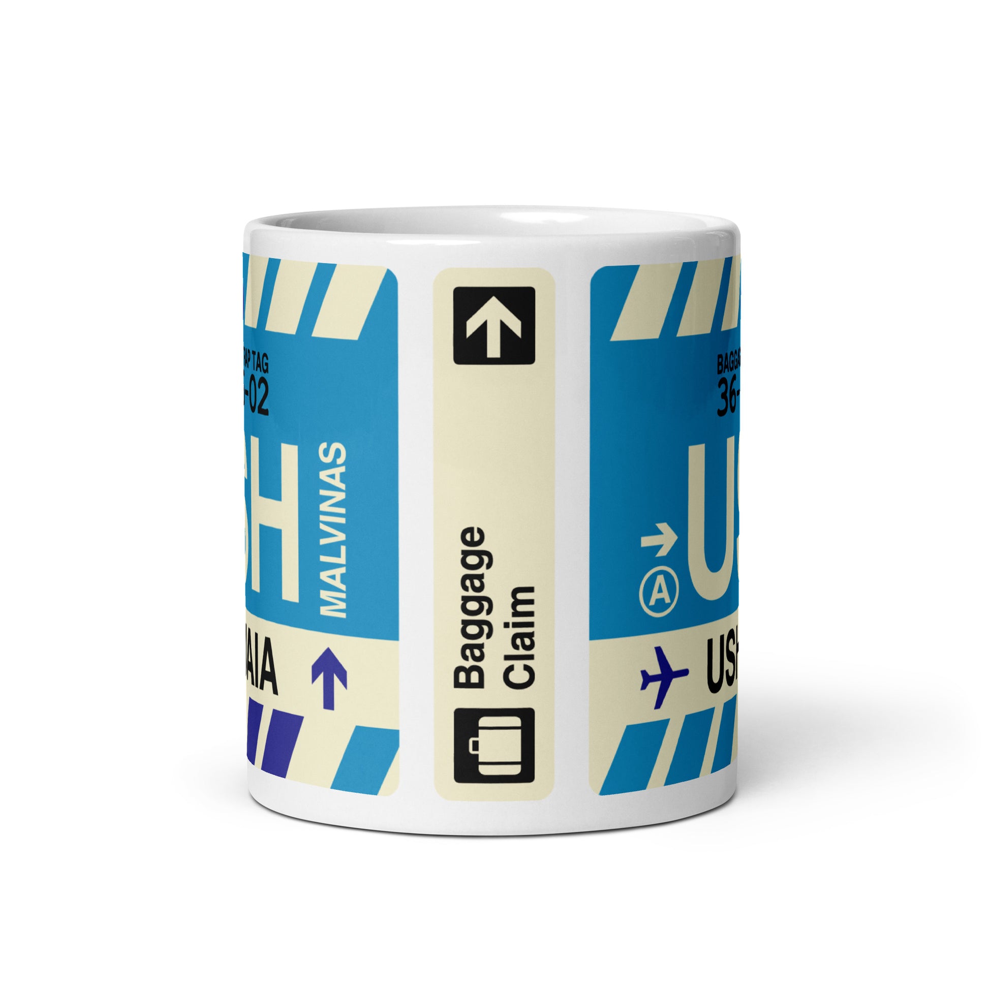 Travel Gift Coffee Mug • USH Ushuaia Souvenir • YHM Designs - Image 03