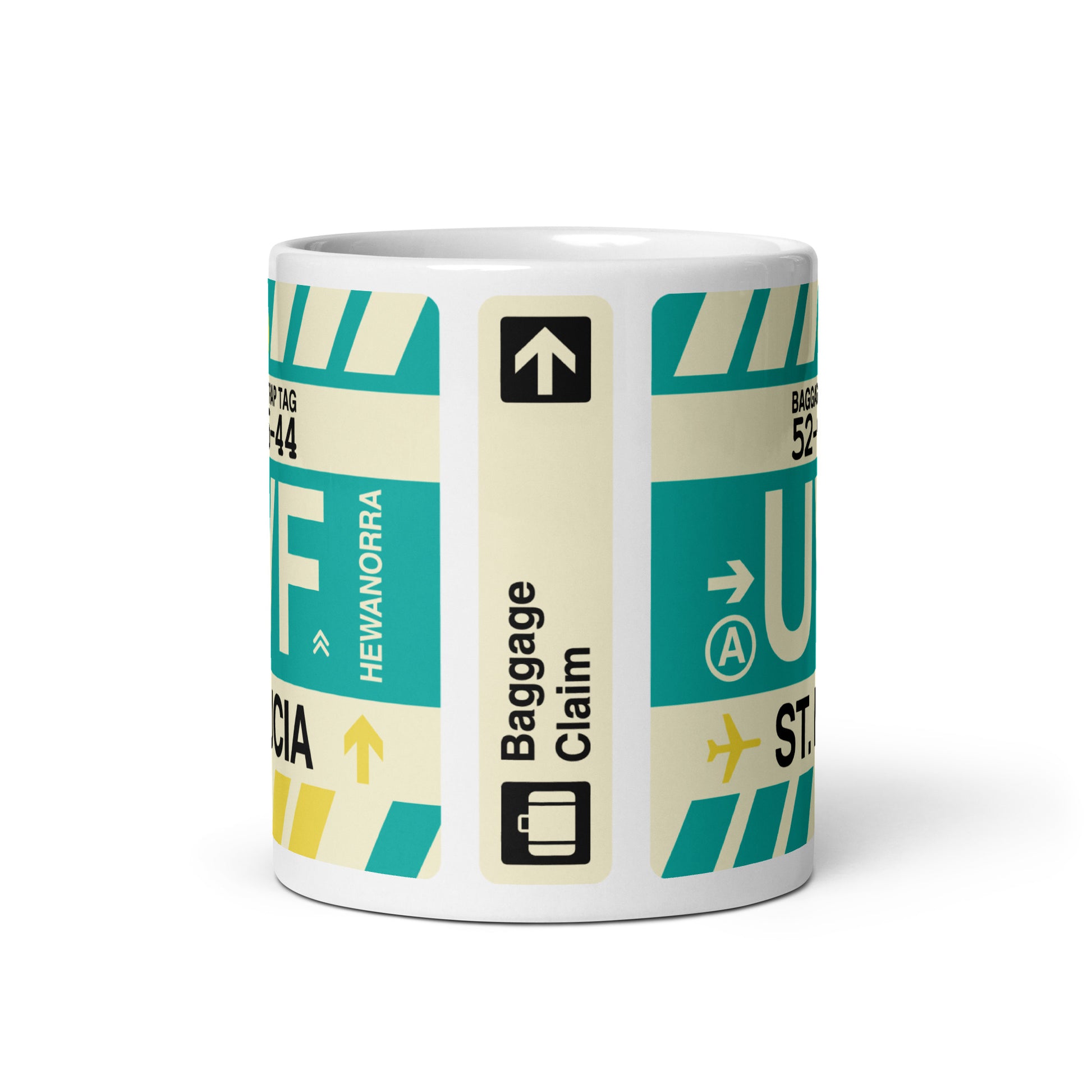 Travel Gift Coffee Mug • UVF St. Lucia Souvenir • YHM Designs - Image 03