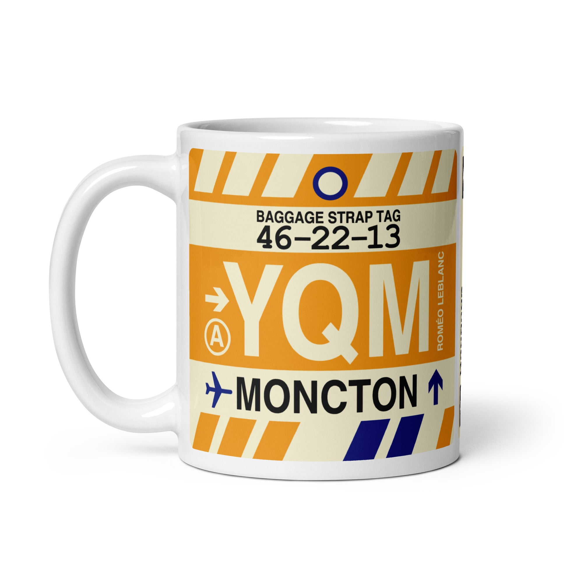 Travel-Themed Coffee Mug • YQM Moncton • YHM Designs - Image 03