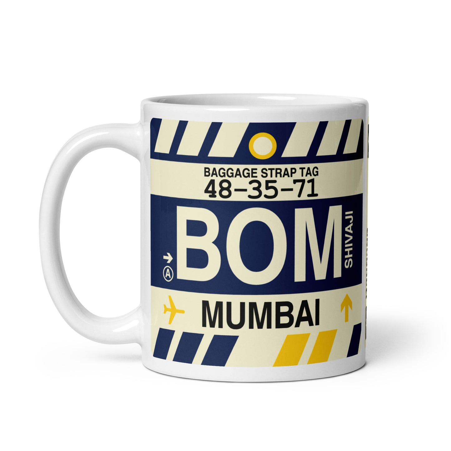 Travel Gift Coffee Mug • BOM Mumbai Souvenir • YHM Designs - Image 03