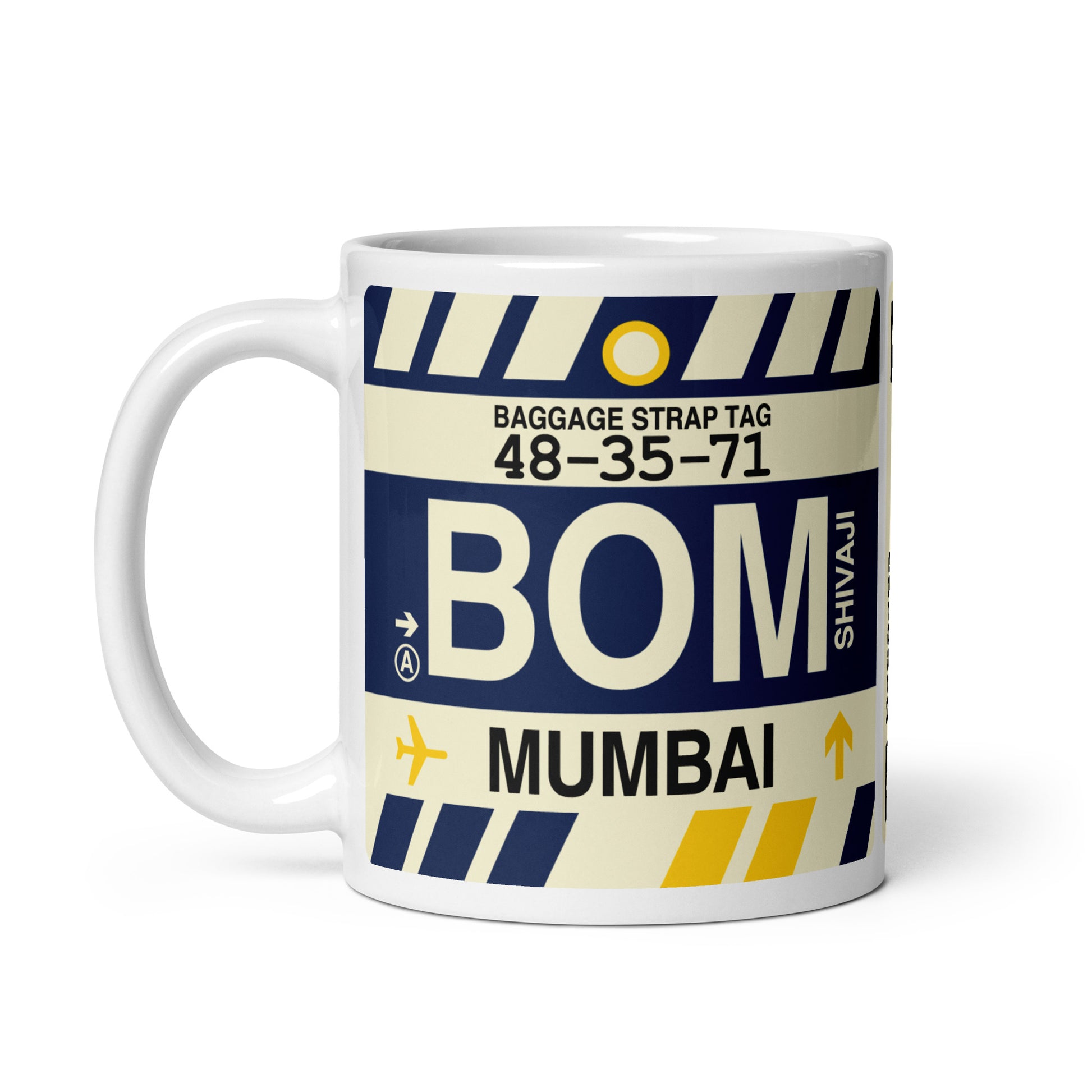 Travel Gift Coffee Mug • BOM Mumbai Souvenir • YHM Designs - Image 03