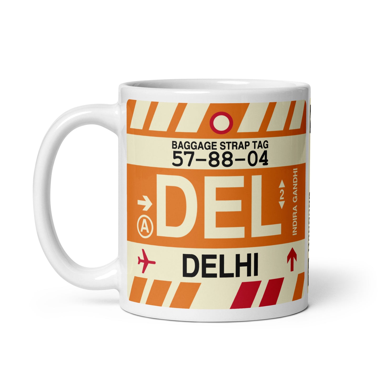 Travel-Themed Coffee Mug • DEL Delhi • YHM Designs - Image 03