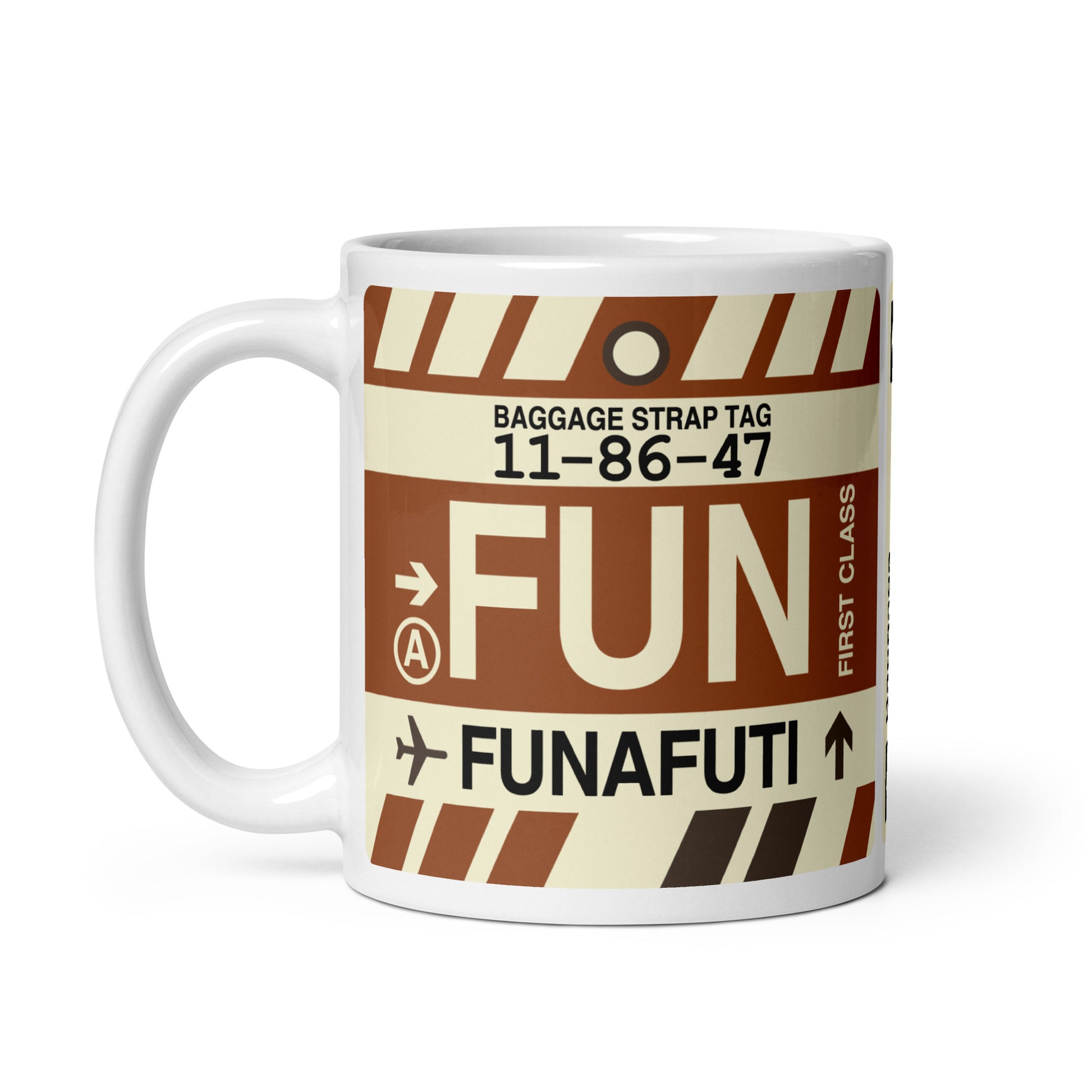 Travel-Themed Coffee Mug • FUN Funafuti • YHM Designs - Image 03