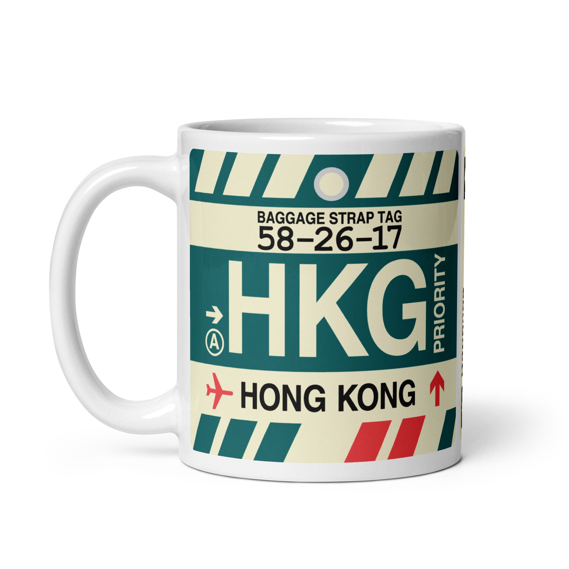 Travel Gift Coffee Mug • HKG Hong Kong • YHM Designs - Image 03