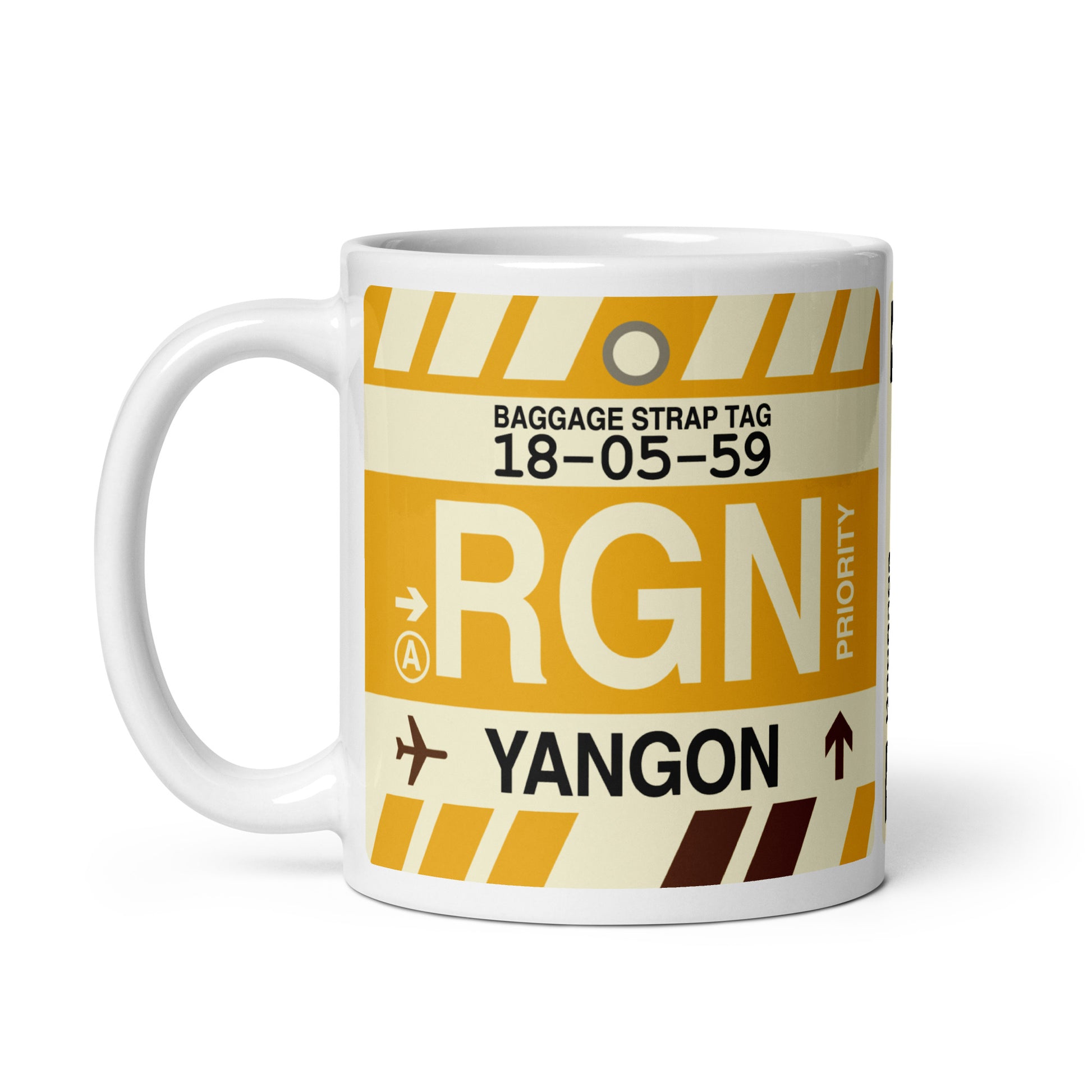 Travel Gift Coffee Mug • RGN Yangon Souvenir • YHM Designs - Image 03