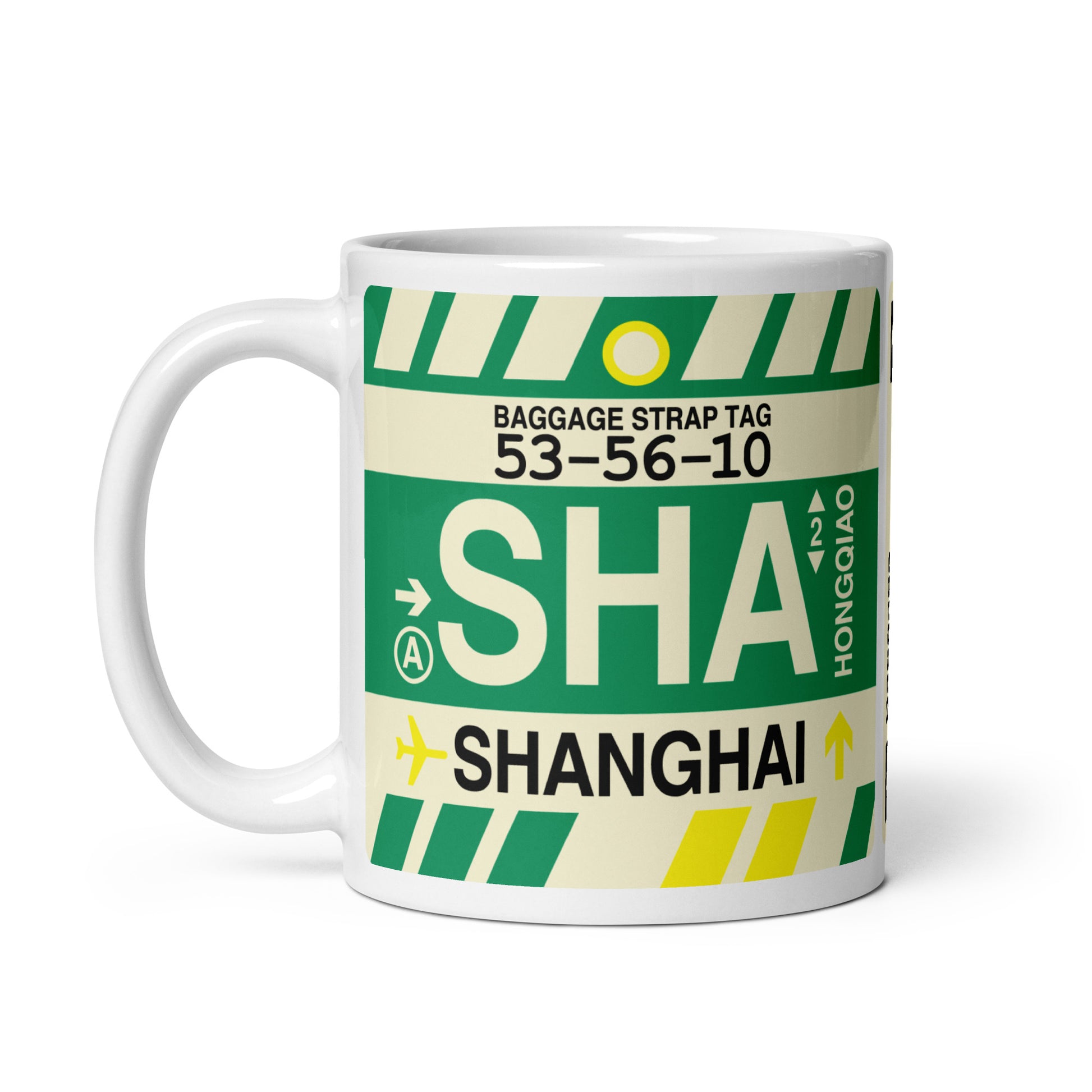 Travel-Themed Coffee Mug • SHA Shanghai • YHM Designs - Image 03