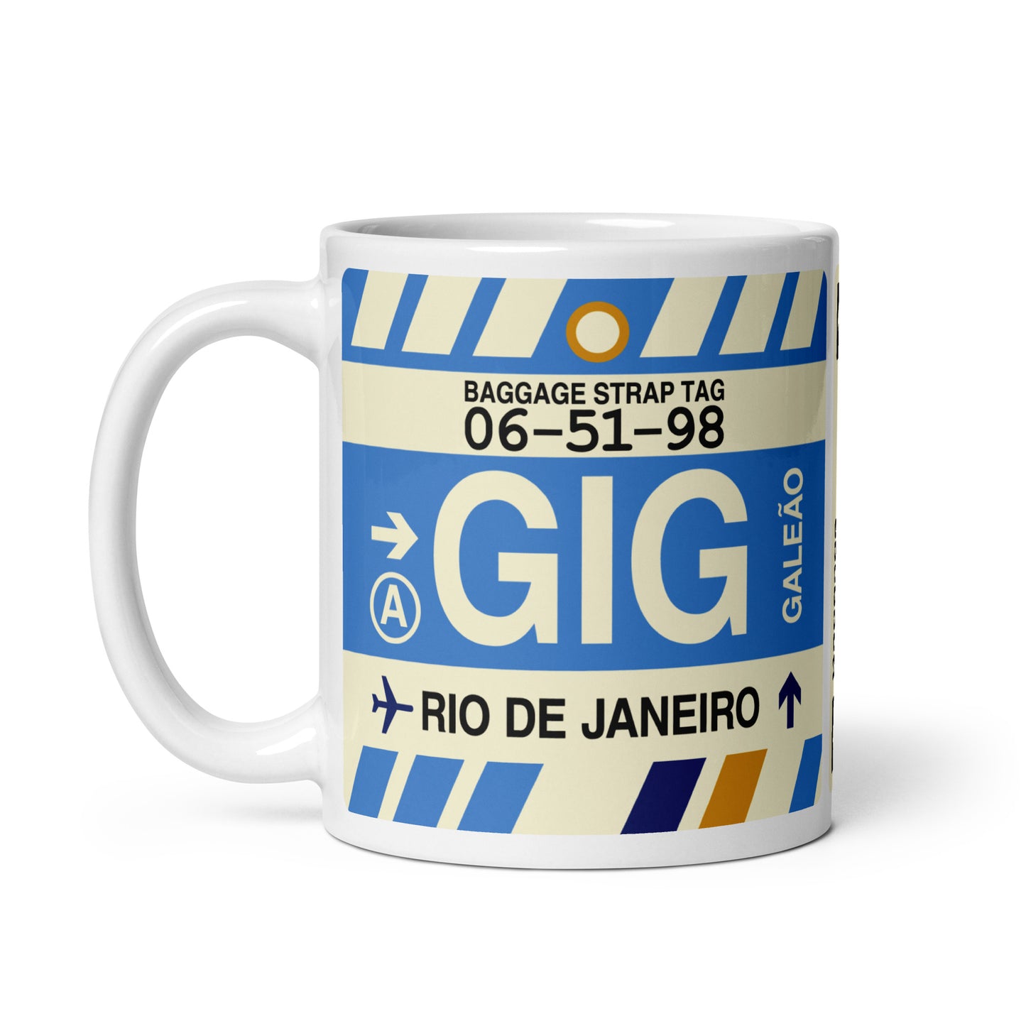 Travel-Themed Coffee Mug • GIG Rio de Janeiro • YHM Designs - Image 03