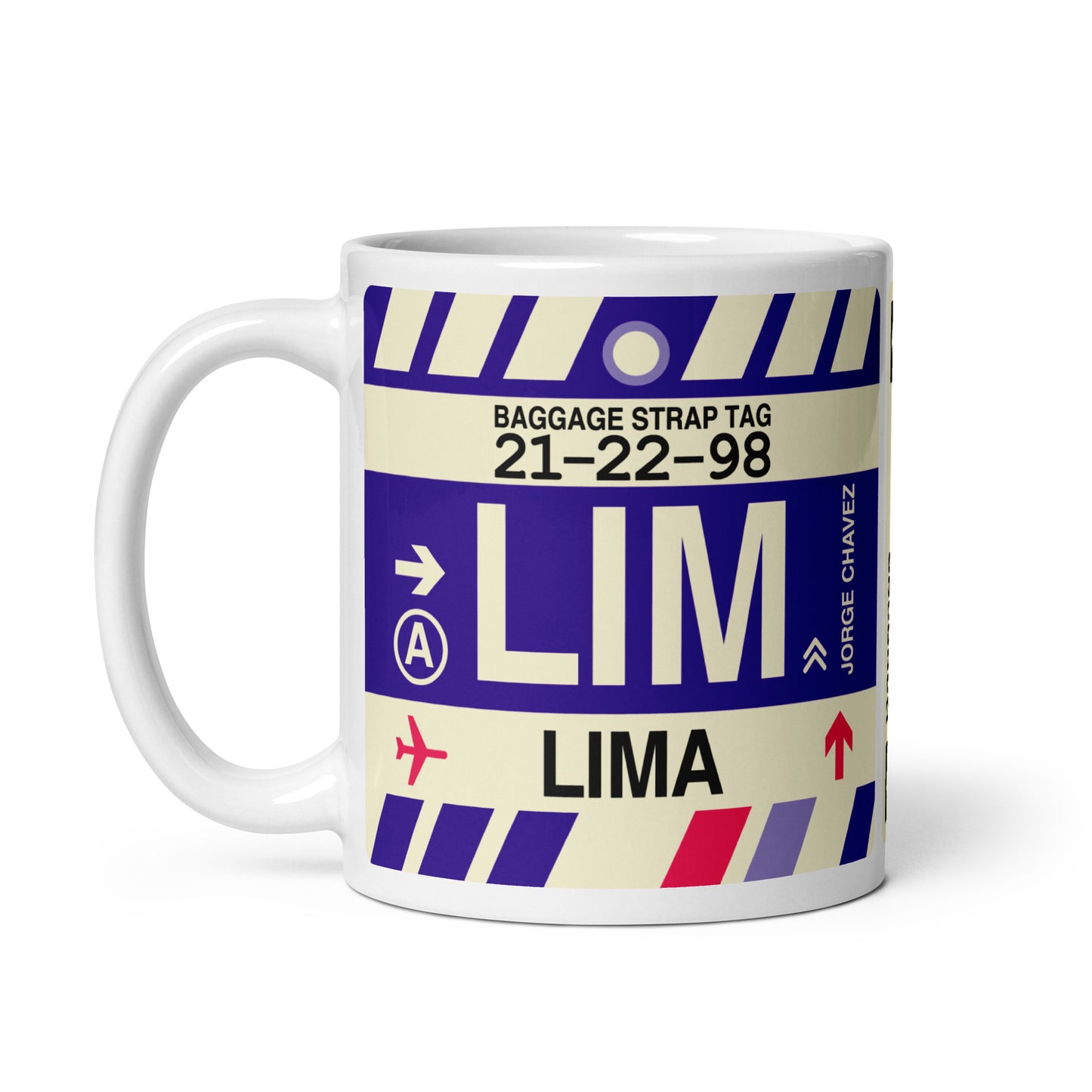 Travel-Themed Coffee Mug • LIM Lima • YHM Designs - Image 03