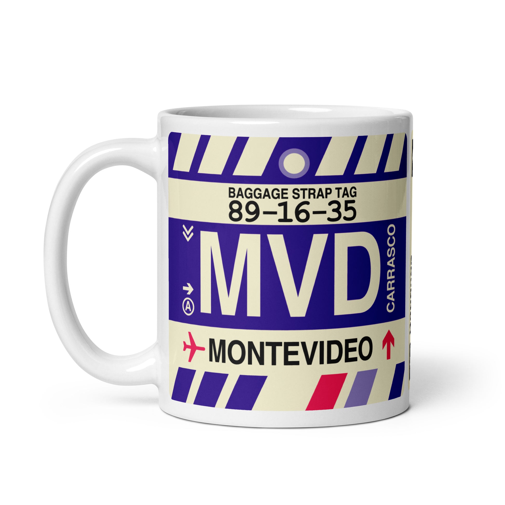 Travel-Themed Coffee Mug • MVD Montevideo • YHM Designs - Image 03